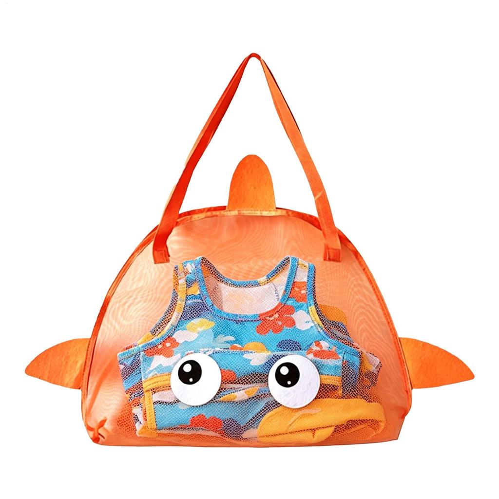 Mesh Beach Bag Large Capacity Beach Tote Pocket For Family Pool Bag For Toys Vacation Travel Beach Must Haves Toys Bags