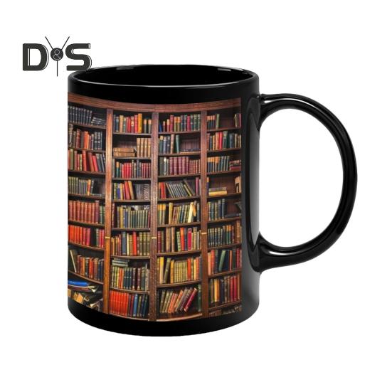 

Библиотечная книжная полка кружка 3D новинка керамическая чашка 11 унций ретро арт стиль кофейная чашка декоративная книжная полка кружка для домашнего декора удобная ручка чайная кружка