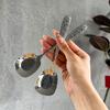 High-End 304 Stainless Steel Stone Texture Flat-Bottom Soup Spoon
