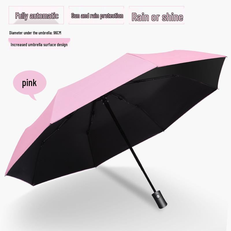 Dual-Use Anti-UV Large Folding Umbrella for Rain and Shine