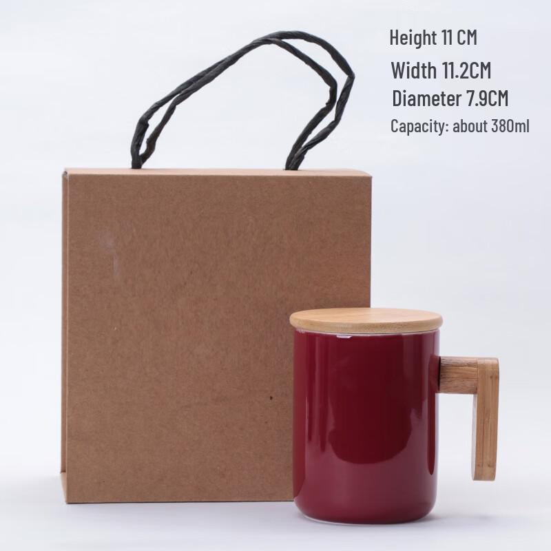 Duoli Ceramic Mug with Wooden Handle