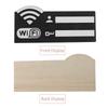 2Pcs Wooden WiFi Password Sign for Guest Room Wall Mount Network Password Board Office Hotel Restaurant Display