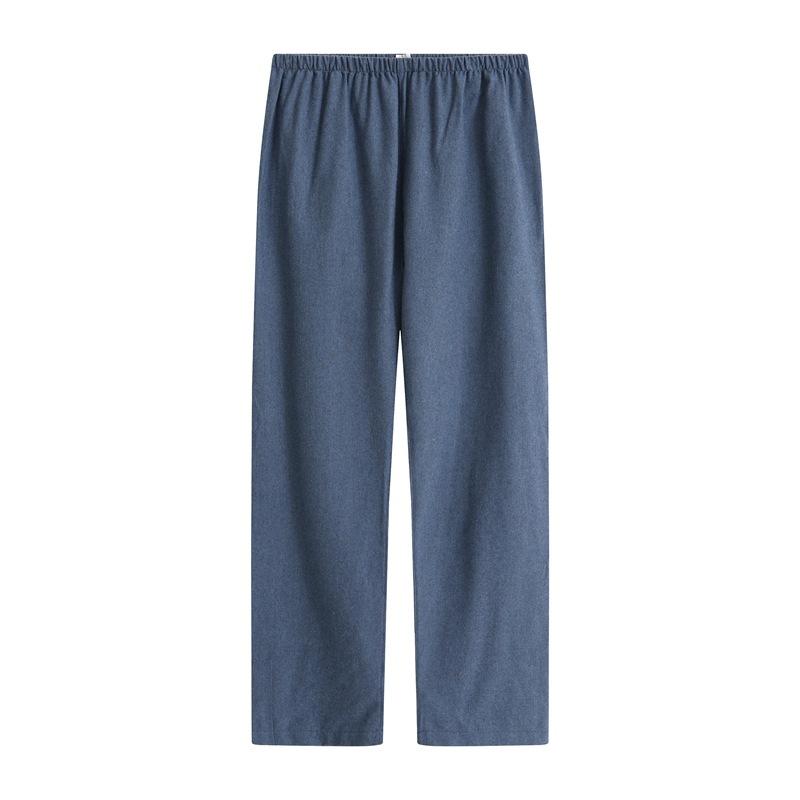 Karierte Pyjamahose, mittelschwerer Jersey-Stoff, normale Passform mit Taschen, Indoor-Lounge-Pyjamahose - Lounge-Hose