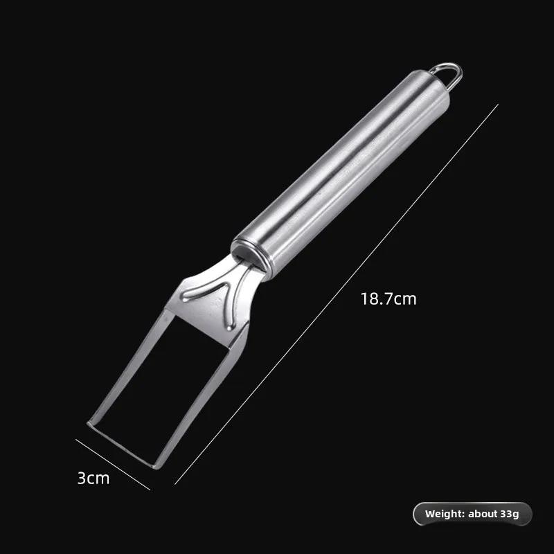 Stainless Steel Watermelon Cutter Tool, Dual Head Fruit Slicer for Melon & Fruits, Multi-Function Pulp Scooper Kitchen Gadget