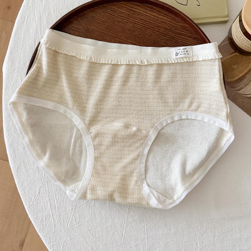 H8819 Lolita Floral Panties for Girls - Pure Cotton, Breathable, Antibacterial Crotch, Women's Briefs for Ages 10+