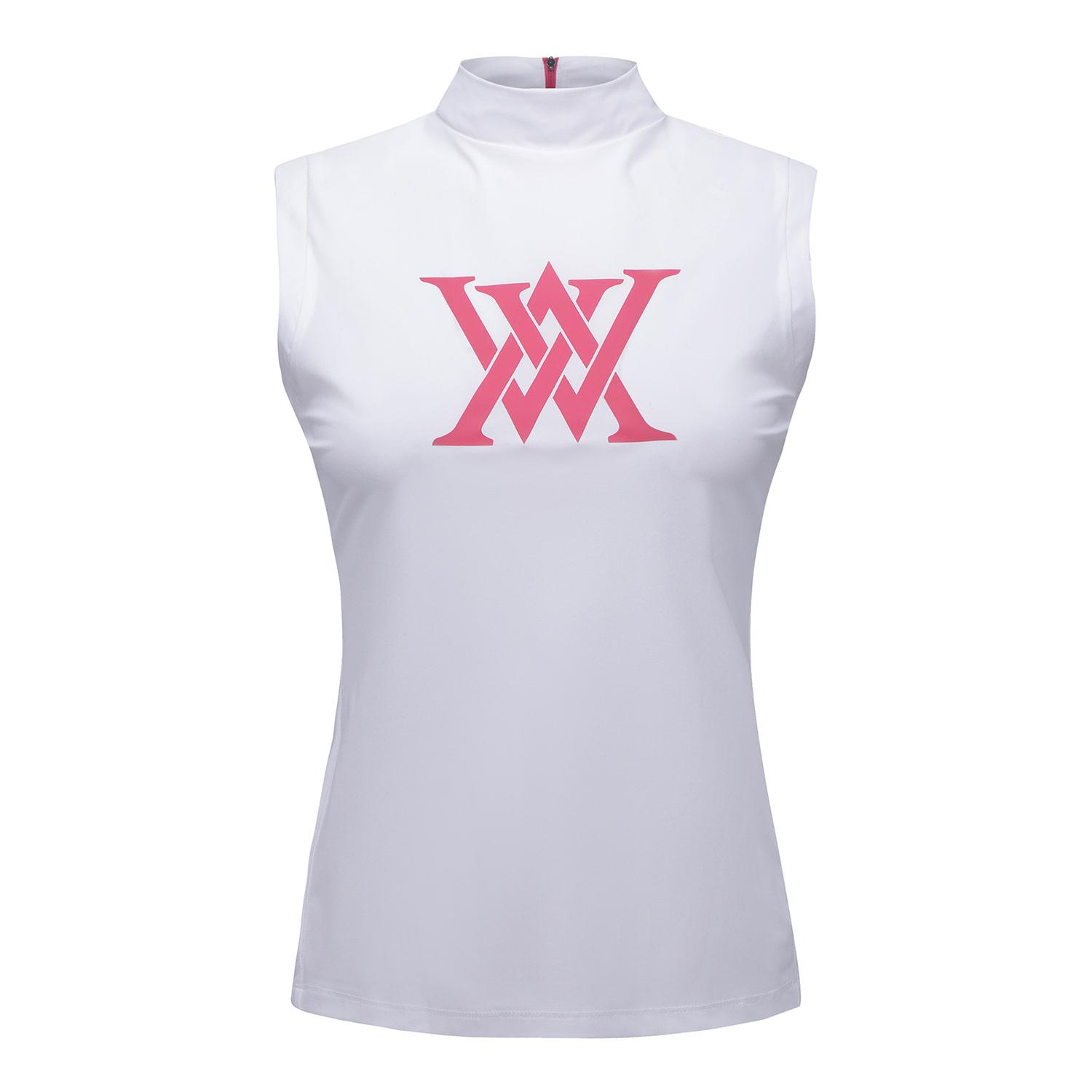Anew Golf Women Front Logo Point Sleeveless_Wh L