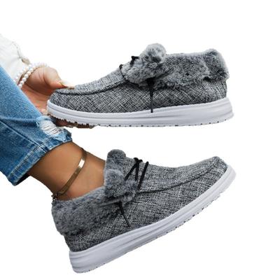 Baumwollschuhe Winter neue Damenschuhe Samt verdickt Schneestiefel ein Pedal Kurzstiefel modisch warm Baumwollstiefel