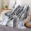 Penguin Blanket Soft Plush Blanket Lightweight Digitally Printed Flannel Blanket For Sofa Bed