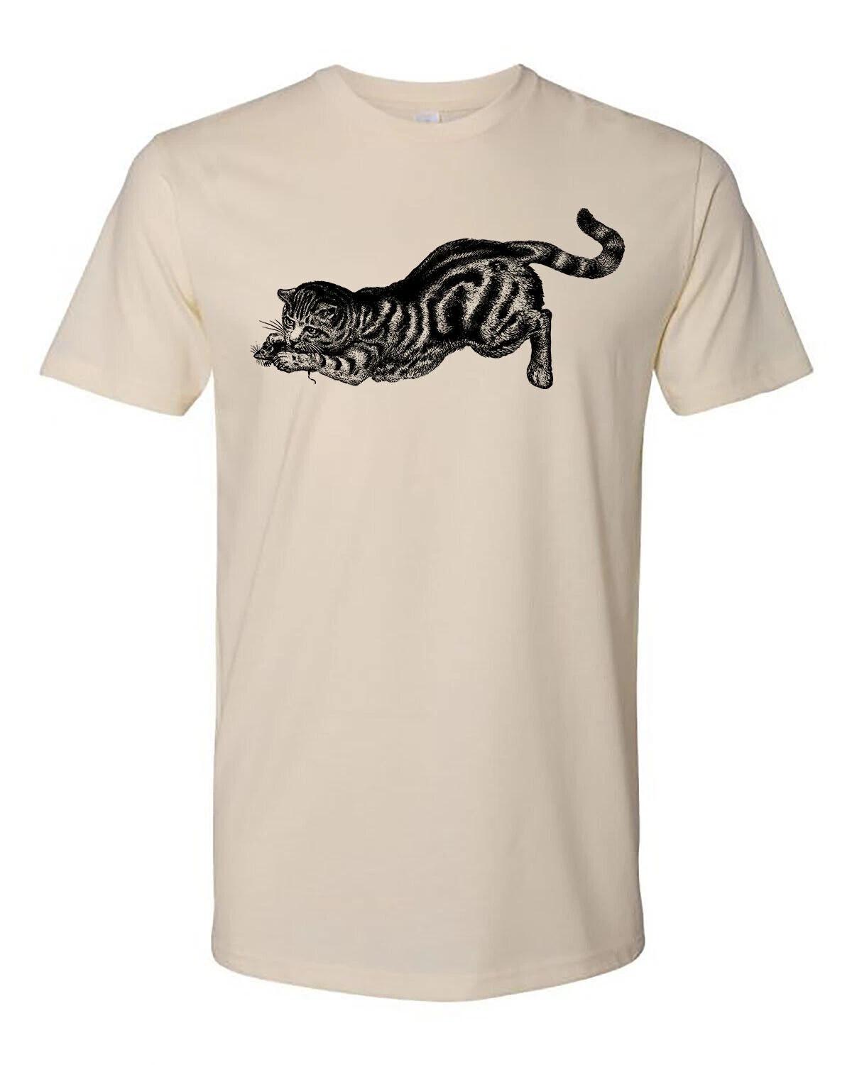 

Cottage Cult Clothing Tee T Shirt 100% Cotton Witch Goth Victorian Cat Mouse L