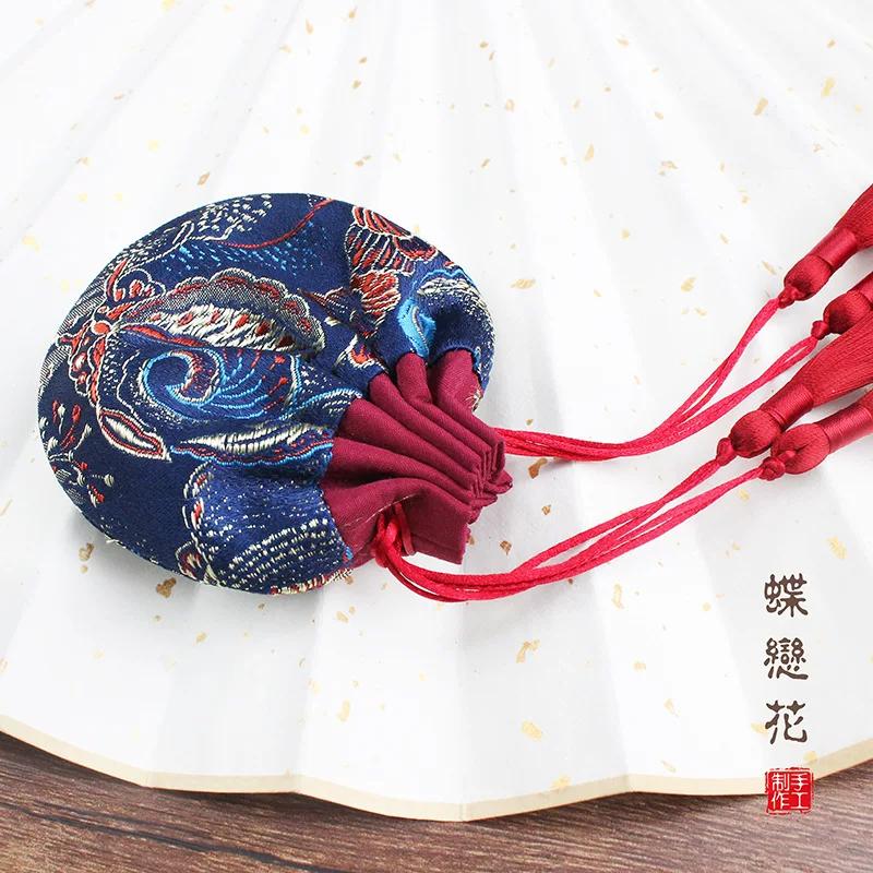 Dragon Boat Festival Sachet Perfume Bag Bag Small Pendant Embroidered Purse Finished Product Carry-on Creative Archaistic Tassel Silk Bag Cloth Bag