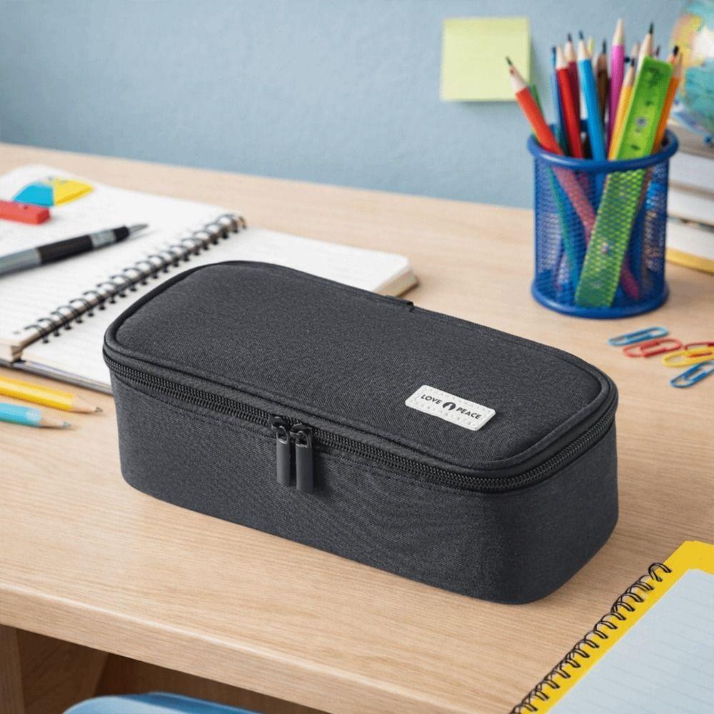 Federmäppchen mit großer Kapazität Einfache Stifttasche Stilvolles Stift-Organizer-Etui Zurück zur Schule