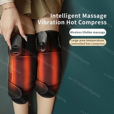 Elektrische Heizung Knie-Massage Infrarot-Therapie Knie-Massage Nacken Schulter Knie Vibration Drücken Intelligenter Masseur