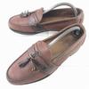 Vintage 80s-90s / Made In USA / Allen Edmonds “Ashford” Leather Tassel Loafers Brown /10D / 27.5cm/