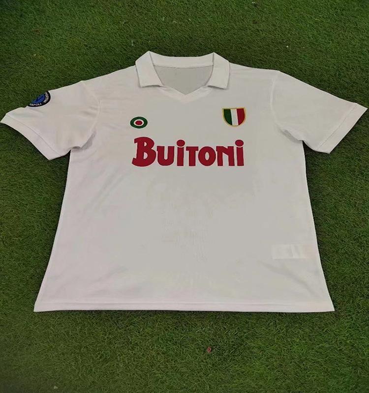 Tricou Napoli 1988-89 versiune retro Nr. 10 Maradona 90-91 tricou clasic de fotbal cu mânecă scurtă