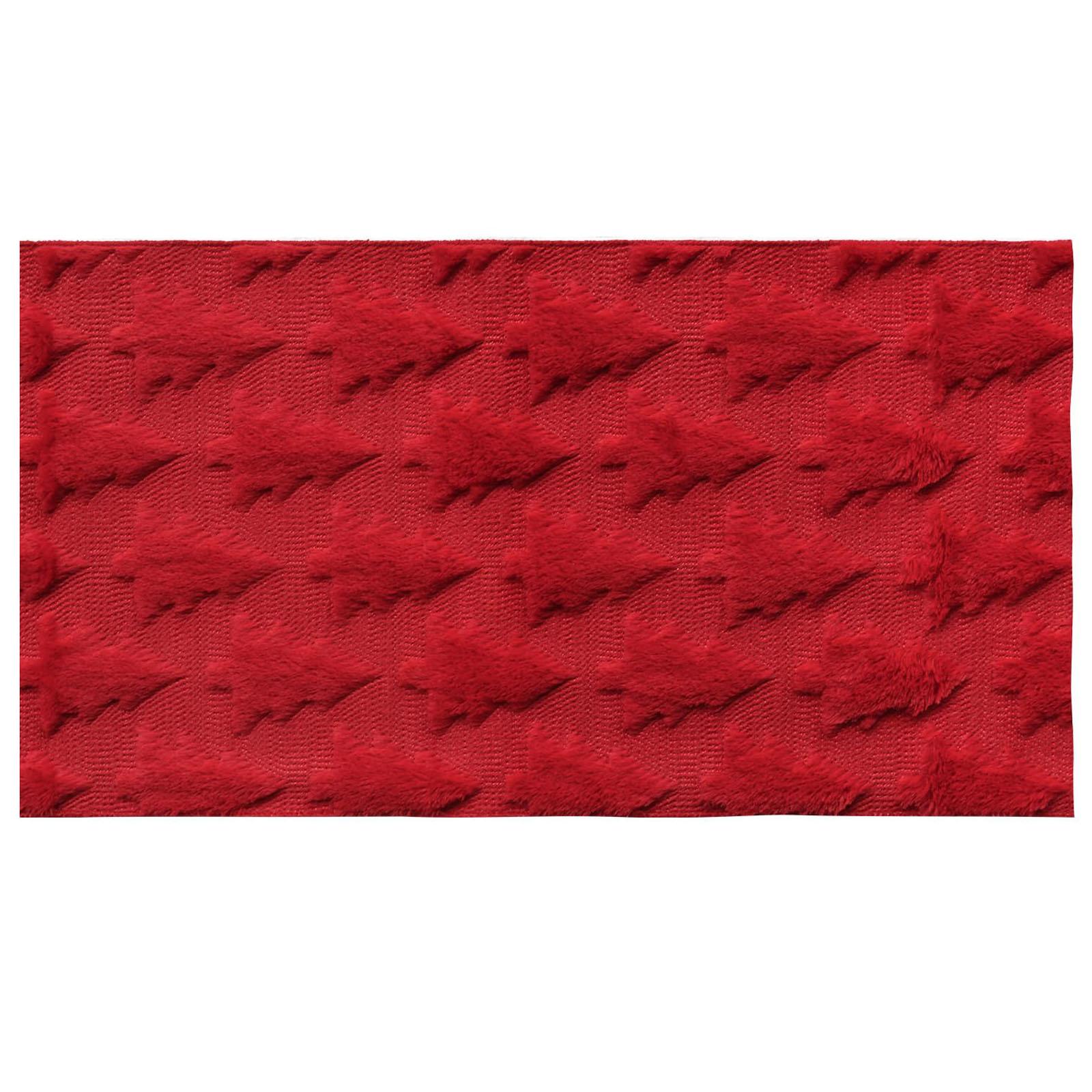 

Christmas Tree Soft Plush Christmas Table Runner, Festive Kitchen Table Decoration, Suitable For Home Party Decoration One Size