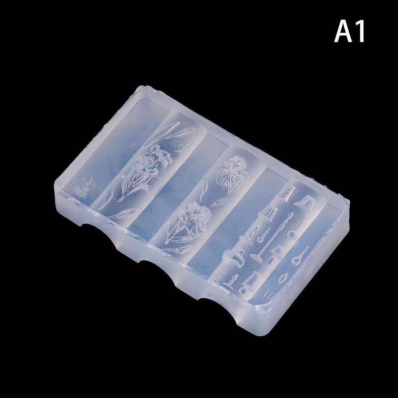 3D Stereoscopic Design Manicure Tool for Salon And Home Use Flower Shape Silicone Nail Mold for DIY Nail Art Stamping Decoration