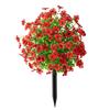 Plastic Lifelike Faux Flowers Waterproof Faux Topiary Ball Plants Easy To Clean for Garden Yard Planter Porch Spring Decoration