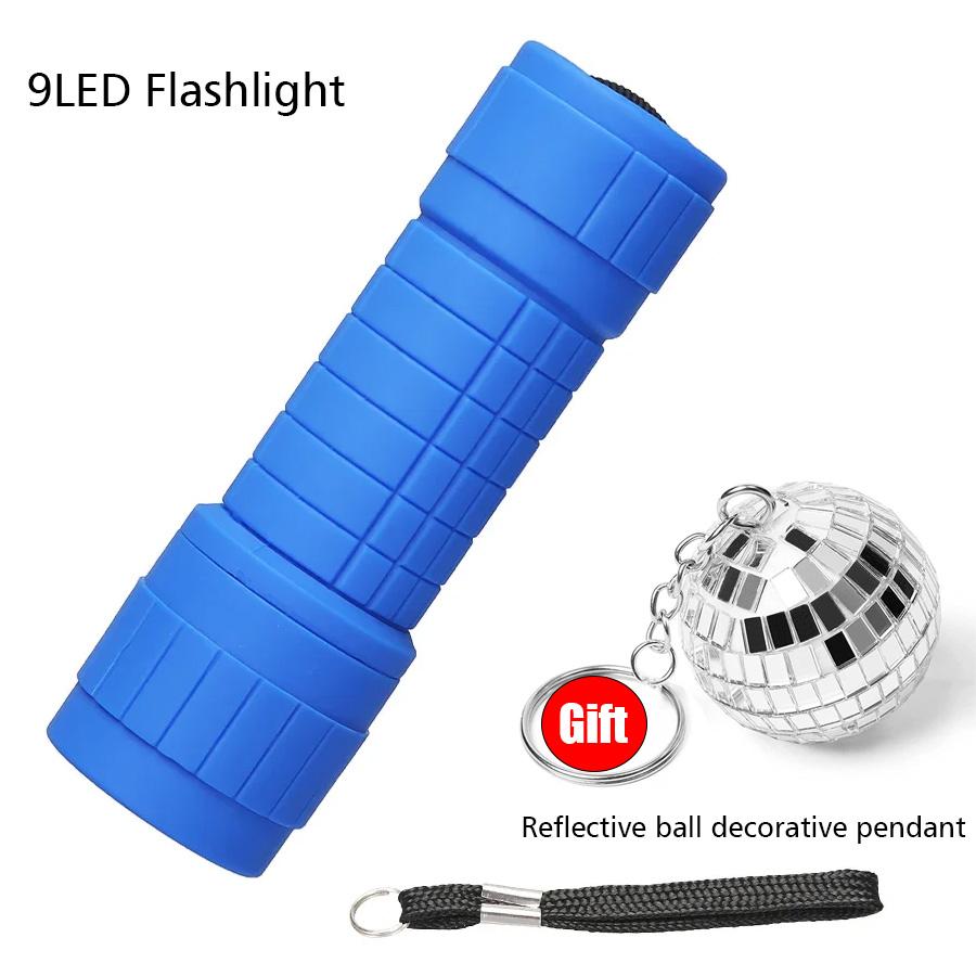 Mini Handheld Children's Flashlight Portable Outdoor Pocket Light Waterproof Camping Emergency Lantern Use 3 NO.7 Batteries
