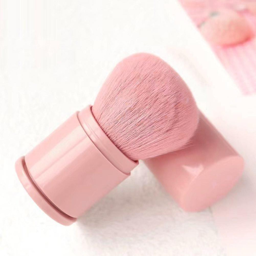 Přenosný Mini Zatahovací Měkký Štětec na Volný Puder, Podkladový Make-up Multifunkční Nástroj pro Krásu a Líčení