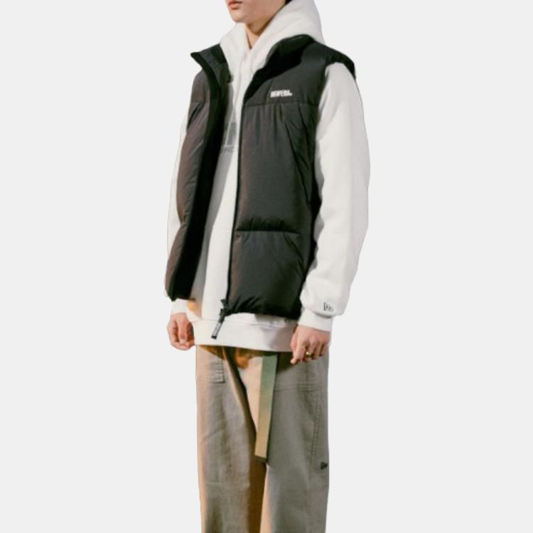 New Era Letter Sleeveless Stand Collar Vest Men vests 13781068