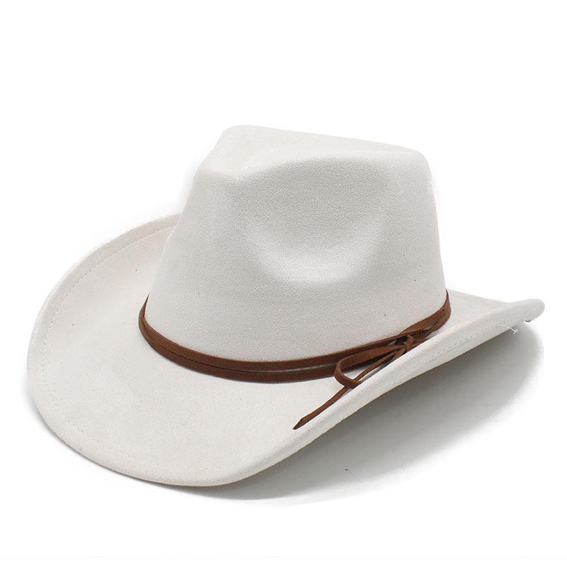 Suede Top Hat Brown Black Men'S Jazz Hat European And American Autumn And Winter Hat