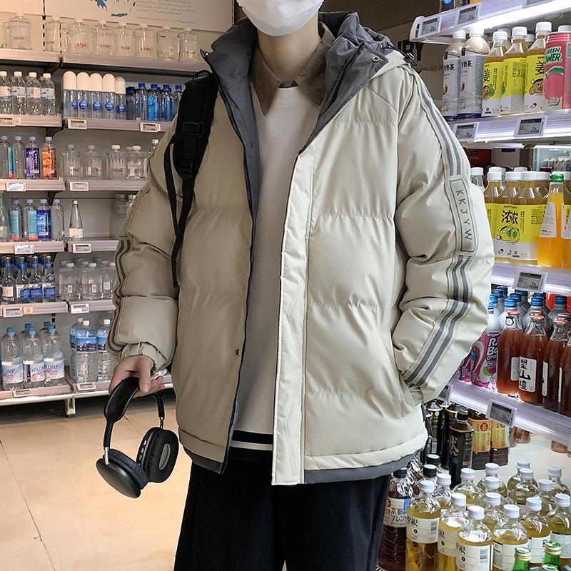 Cotton Clothes Men's New Winter Down Cotton Jacket Loose Thickened Cotton Clothes Bread Clothes Jacket Men