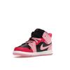 Air Jordan 1 Mid TD Coral Chalk Baby Sneakers Pink Rush-Pink Black 640735-662