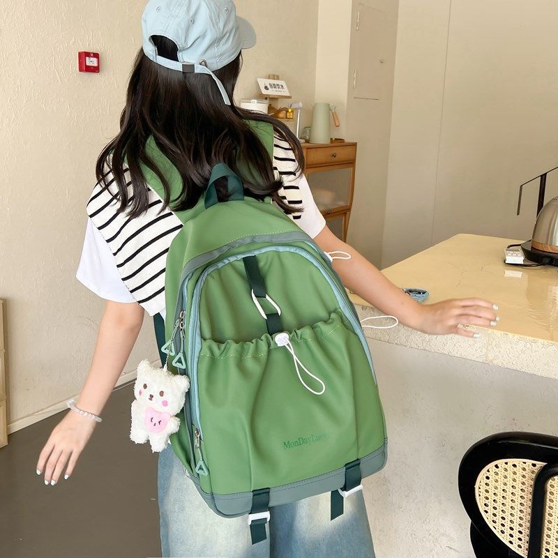 Schoolbag niche schoolbag junior high school high school students large capacity backpack high value simple universal college students versatile
