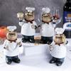 Model Farmhouse Cake Shop Decor Handicraft Chef Resin Figurines  Festival Decor
