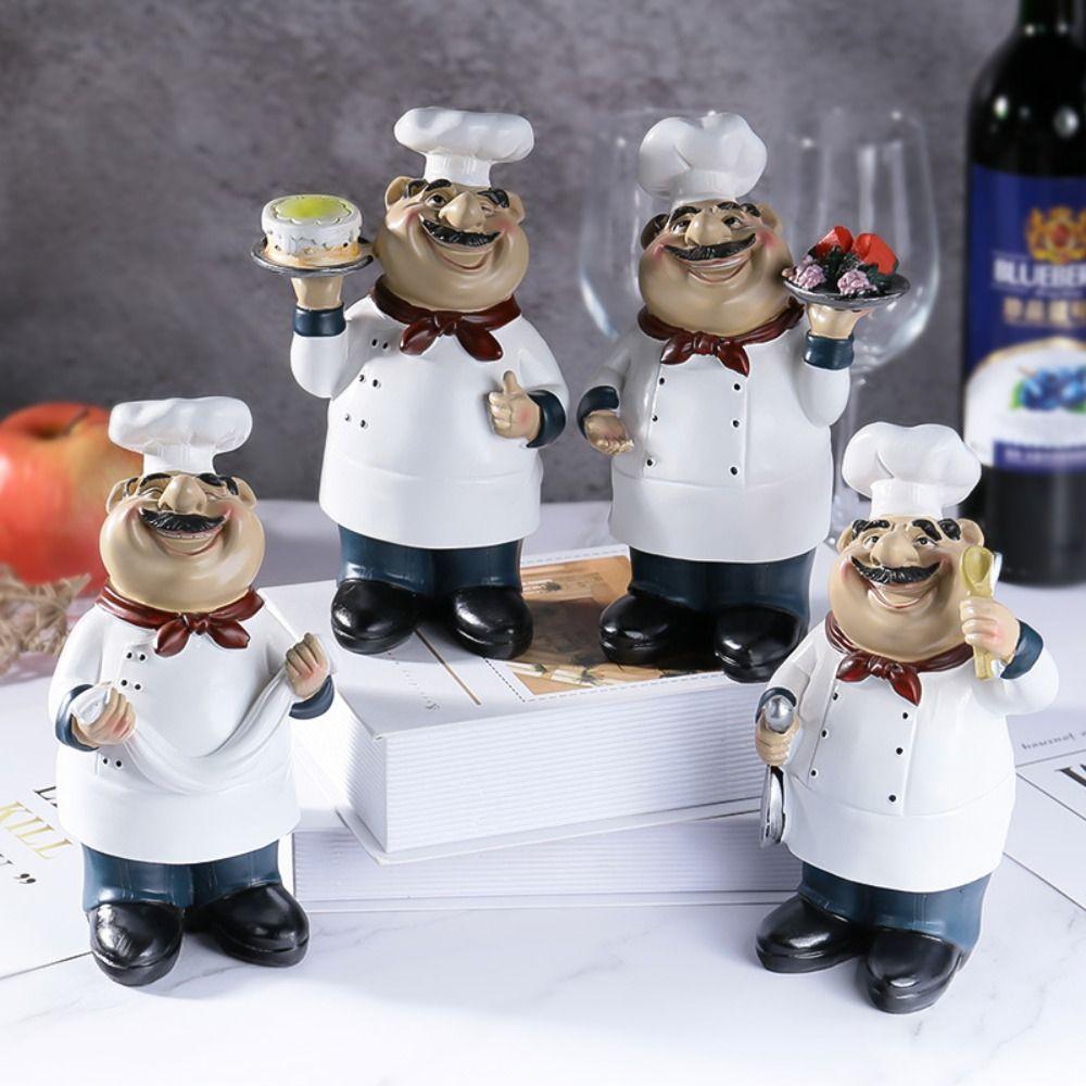 Model Farmhouse Cake Shop Decor Handicraft Chef Resin Figurines  Festival Decor