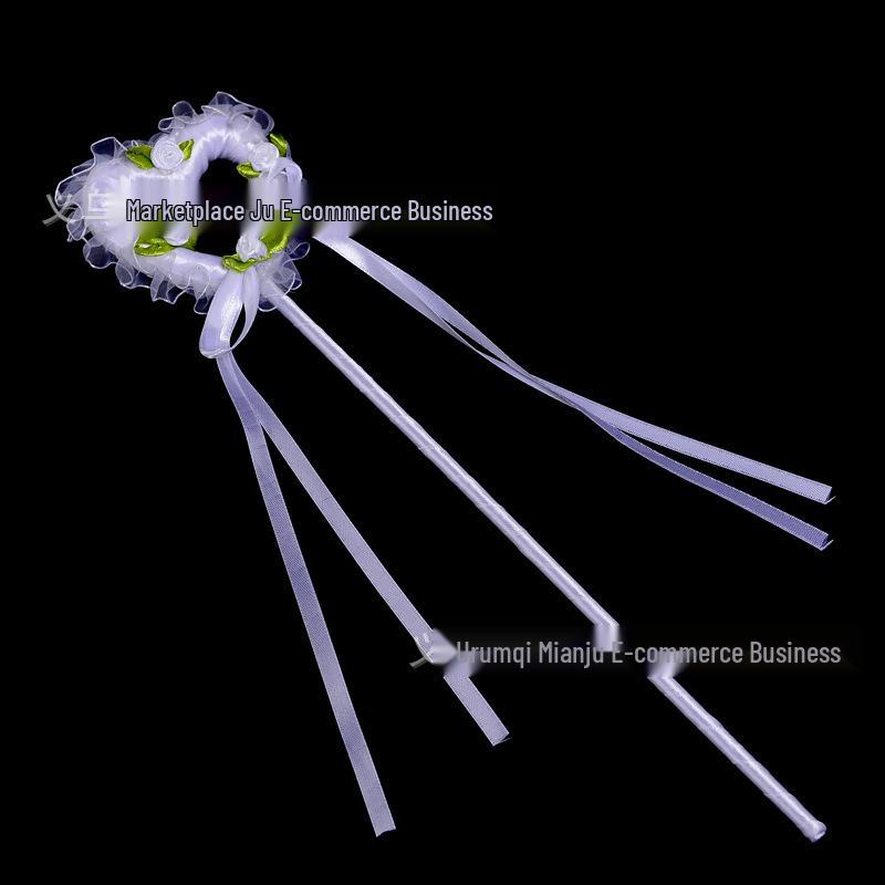 Angel Fairy Wand for Wedding and Party Decorations - Children s Magic Flower Stick Black Fairy Wand