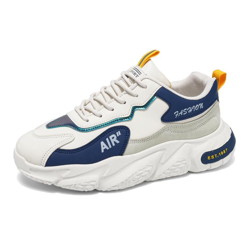 Thick-Sole Fashion Sneakers Casual Athletic Men's New Fall Casual Sneakers Breathable Style Versatile Running Shoes Casual