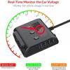 Car Splitter Socket 180W Car Charger Adapter 9 In 1 Car Charger Splitter for Camping GPS 12V/24V Car Adapter