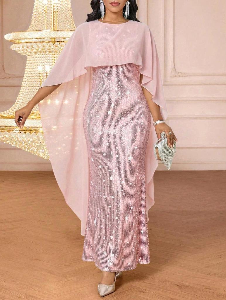 Elegancka bez rękawów, dopasowana, wieczorowa sukienka z koronką, przekraczająca granice