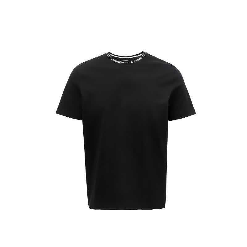 J. Lindeberg Men's Solid Cotton T-Shirt