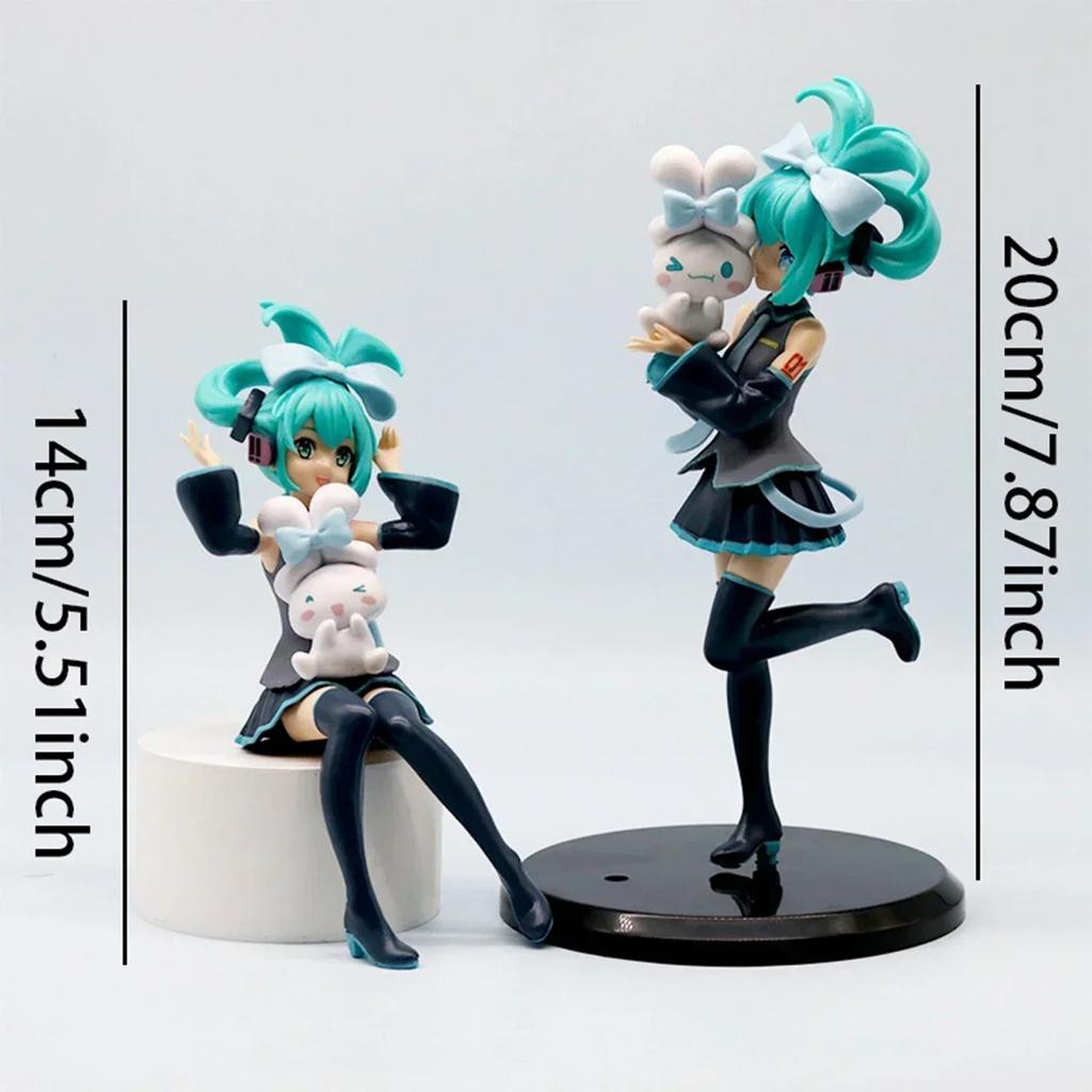 Auf Lager Sexy Mädchen Hatsune Miku Anime Figur Mode Subkultur Miku Actionfigur Weihnachtsgeschenk PVC Sammlermodell Puppen Spielzeug