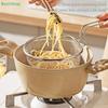 316 Stainless Steel Skimmer Draining Basket,Home Kitchen Noodle Strainer, Fine Mesh Boiling Noodles And Deep-Frying Filter Net