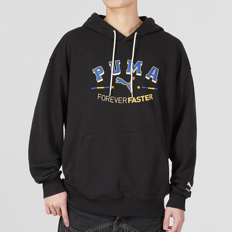 Puma Team Graphic Hoodie 'Black' Men's 622274-01