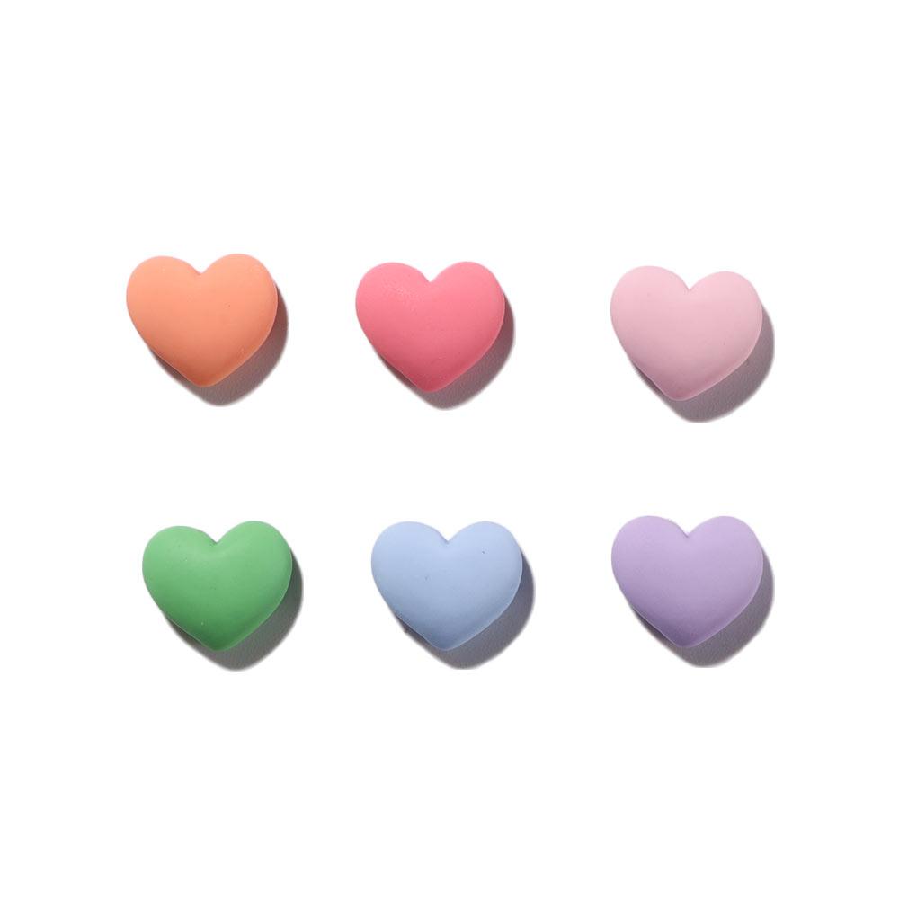 

Fluorescent Manicure Tool Peach Heart Nail Ornaments Nail Art Love Jewelry DIY Nail Accessories