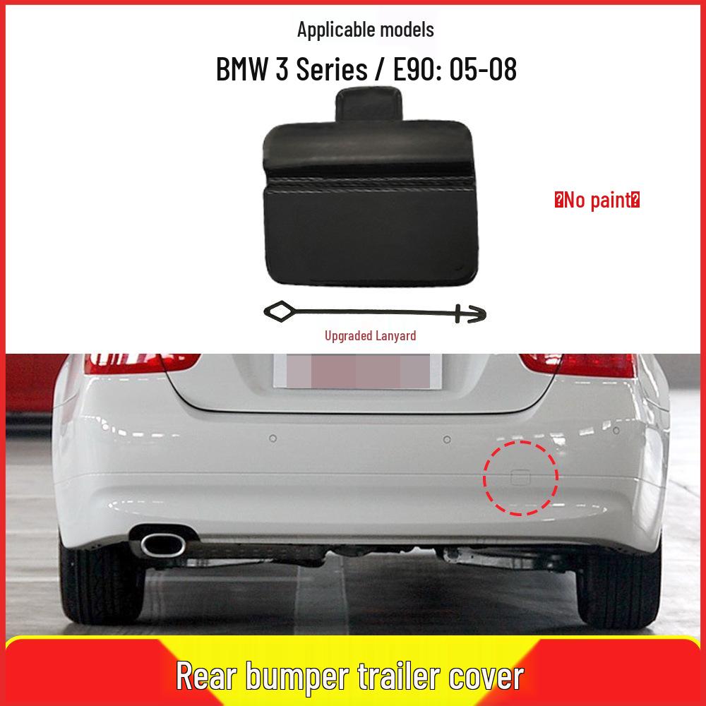 05-08 BMW 3 Series E90 Rear Tow Hook Bumper Cover 51127187542