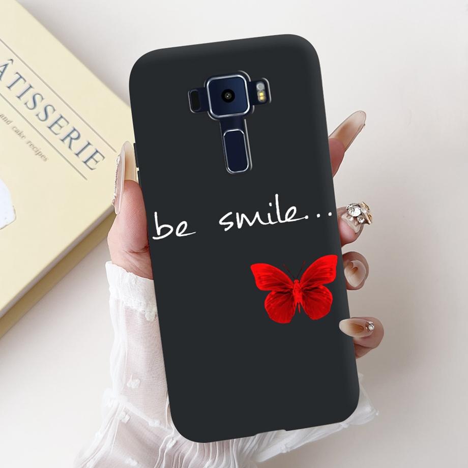 For ASUS Zenfone 3 ZE520KL Z017D 4 Max ZC520KL X008D 3 Max ZC520TL Case Soft Silicone Back Cover Love Heart Butterfly Flower Bag