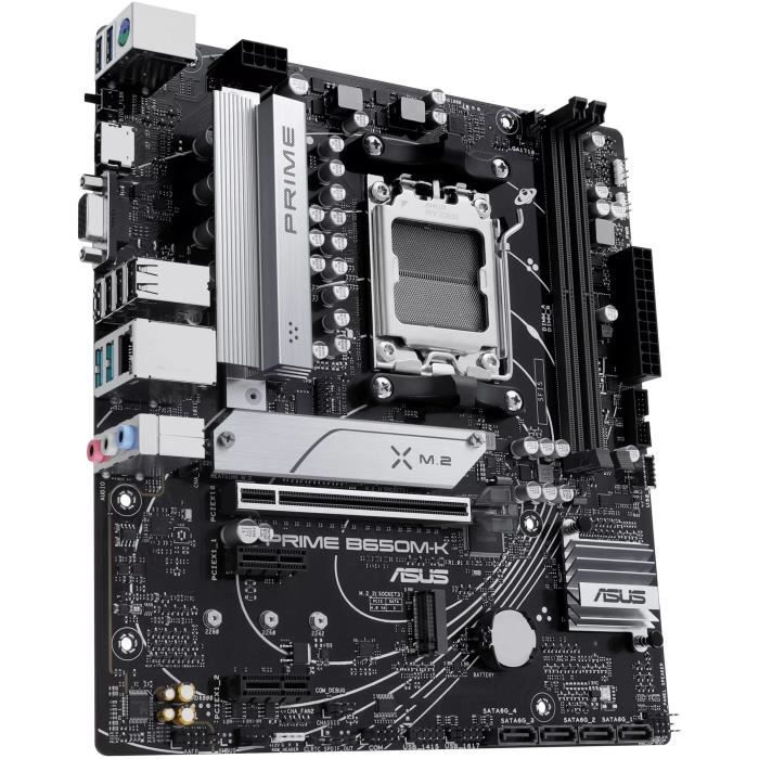 Carte Mère - ASUS - PRIME B650M-K - AMD B650 - Emplacement AM5 Micro ATX