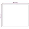 Frameless Mirror 80x60 cm Glass