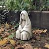 A20F-Ghost Statue, White Resin Garden Ghost Sculpture Halloween Decorations, Ghost Figurines For Home Room Desk Decor D Durable