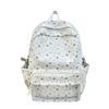Schoolbag Cute Star Printed Backpack Female Student Large Capacity Lightweight School Bag Korean Version Lace Edge Casual Backpack