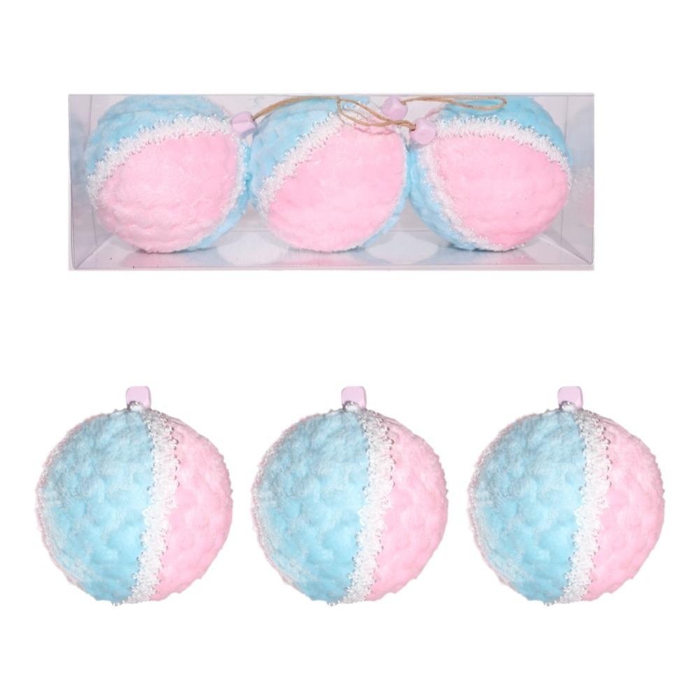 

Plush Christmas Ball Decoration Exquisite Party Decoration Gender Revealing Party Style A