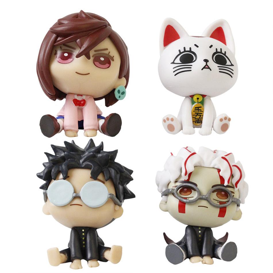 

Anime Bold Party Character Ayase Momo Ekarlen Cat Q-version Sitting Posture Figurine PVC Model Anime Ornament Birthday Gift