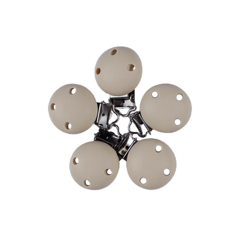 3Pcs Silicone Heart Shape Pacifier Clip DIY Baby Soother Nursing Dummy Holder Draft Teething Molar Toys Clips BPA Free