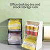 1 Teebeutel Desktop-Aufbewahrungsbox Acryl Transparente Desktop-Stiftebox Büro Bücherregal Aufbewahrungsbox Multifunktional Staubdicht Lagerung