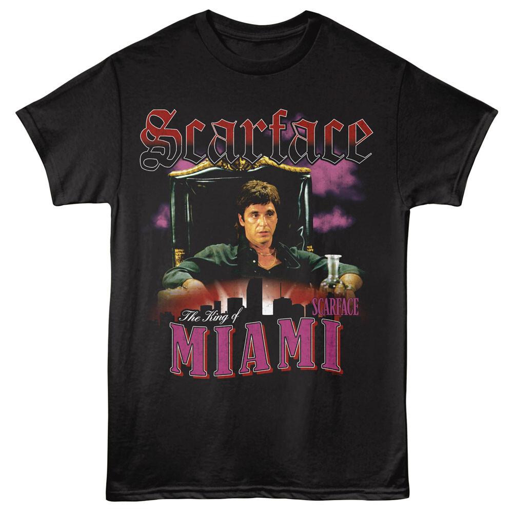 Scarface Movie Tony Montana The King Of Miami Men T Shirt XXXL